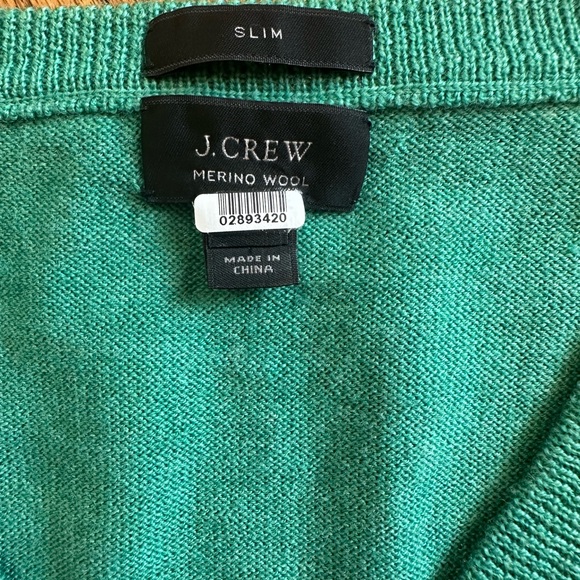 J. Crew Green Merino Wool Sweater - Picture 2 of 4